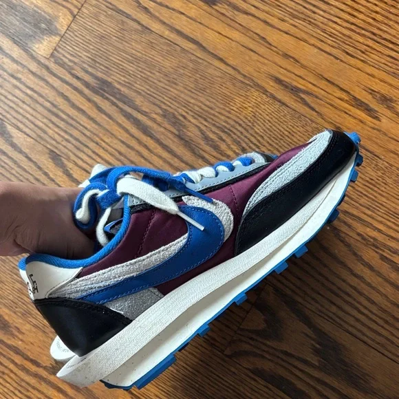 Nike Blue, Burgundy and Black Retro Runner Sneaker - Picture 1 of 3